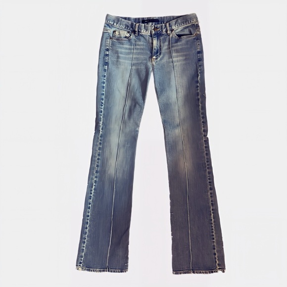 Marc Jacobs Vintage Y2K Light Wash Denim Bootcut Jeans w/ Seam Detail Women’s 10 - Picture 1 of 10